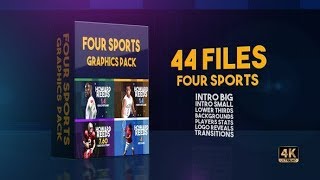 Four Sports Graphics Pack | After Effects template