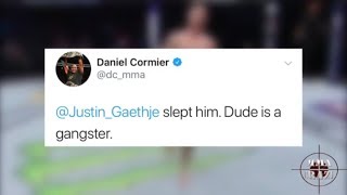 UFC Fighters react to Justin Gaethje brutal KO James Vick at UFC Fight Night Lincoln