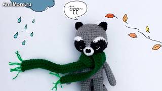 Амигуруми: схема Осеннего Енотика. Игрушки вязаные крючком - Free crochet patterns.