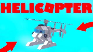 How To Build A HELICOPTER (Roblox Plane Crazy)