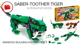 LEGO CREATOR 31058 alternative build instructions - SABER-TOOTHED TIGER, MOC Самоделка Инструкция