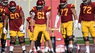 Highlight: USC's blind long snapper Jake Olson gets off perfect snaps during spring game