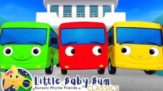 Desenho para Bebe | Dez Pequenos Ônibus | Canções em Portugues | Desenhos Animados | Little Baby Bum