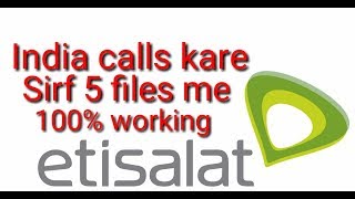 UAE to India calls just in 5files 100% it's working full details