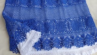 ВЯЗАНИЕ ЮБКИ. Часть 1. Вязание крючком квадратного мотива.