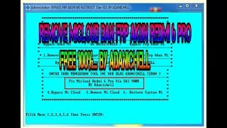 Remove Micloud Redmi 6 Pro