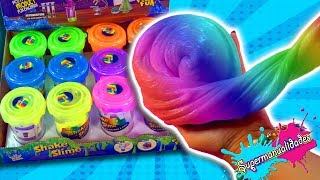 Mezclando una caja de kits para hacer Slime - Supermanualidades