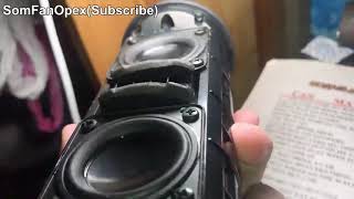 JBL FLIP 4 BLOWOUT DISASSEMBLE BASS TEST.100% VOLUME.BOTTOMING OUT