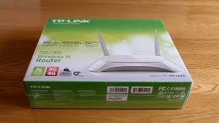 TP-Link TL-MR3420 Wireless 3G/4G USB Dongle Router - Unboxing & Port View