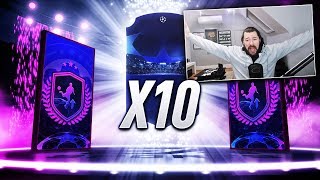 10 HUGE UCL PREMIUM UPGRADE PACKS! - FIFA 19 Ultimate Team