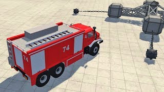 ОГРОМНЫЕ ЦЕПИ ломают МАШИНЫ в игре BEAMNG DRIVE