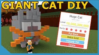 Making A Giant Cat Pet! DIY Pet Simulator! Roblox Build A Boat For Treasure Update