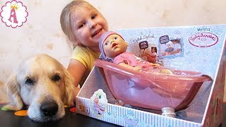 Пупсик для купания Беби Анабель обзор игрушки и распаковка куклы My First Baby Annabell Алиса и Граф