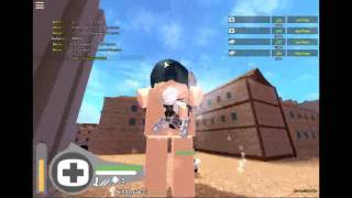 ROBLOX Attack On Titan: Downfall เล่นไม่ค่อยเก่ง[ลืมเปิดเพลง]