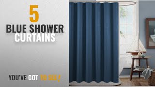 Top 10 Blue Shower Curtains [2018]: Shower Curtain for Bathroom Waterproof Waffle Woven Textured