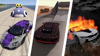 ГОНКИ, АВАРИИ, ПРЫЖКИ СТРАМПЛИНОВ! Лучшие моменты за январь. Гоша и игры с машинками.