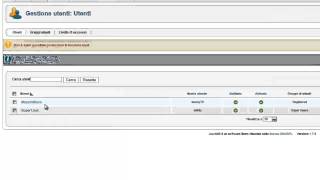 Video Corso Joomla 2.5- Lezione 19: Utenti-gestione utenti