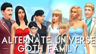 Goth Family in an ALTERNATE UNIVERSE - Sims 4 Create a Sim Makeover