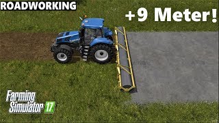 Farming Simulator 17 | ROADWORK | +9 METER ASPHALT LAYING