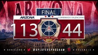 Highlights: Arizona Opens Spain Tour With 113-44 Route