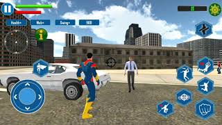 Grand Speed Light Robot Hero City Battle Vs Rope Man hero Police Crime City Gangster