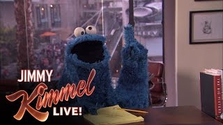 Cookie Monster Writes Jokes for Jimmy Kimmel