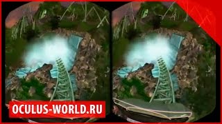 Американские горки Oculus Rift | Helix Rift Coaster Окулус Рифт скорость тележка обзор тест шлем