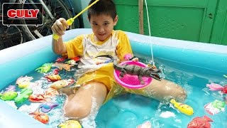 Đồ chơi câu cá sấu, tôm, cua tắm hồ bơi bơm hơi fishing game pool toy for kids