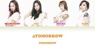 4TOMORROW - Tomorrow [Color Coded Lyrics (Han/Rom/Eng)]