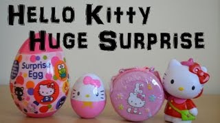 Huge Hello Kitty Sanrio Chococat Surprise Egg Toys Opening Unboxing Review (HD)