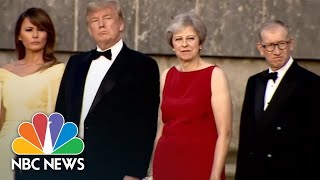 President Donald Trump Greeted With British Pomp And Ceremony | NBC News