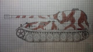 Как нарисовать танк VK 72.01(K) / How to a draw tanks VK 72.01(K)