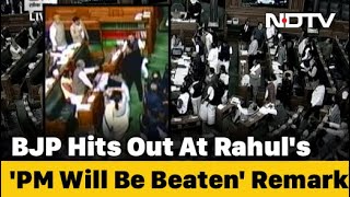 Chaos In Parliament Over Rahul Gandhi's "Danda" Comment On PM Modi