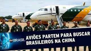 Aviões da FAB estão a caminho da China para repatriar 34 brasileiros | SBT Brasil (05/02/20)