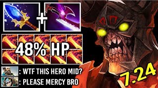 FORGOTTEN IMBA HERO MID IS BACK! 7.24 Scepter Doom vs Slark -48% Max HP Infernal Blade 7k MMR Dota 2