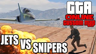 JETS VS SNIPERS ☆ GTA 5 Custom Map | GTA 5 Online | LPmitKev