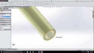 3D pipe (3D sketch with swept boss and base) - solidworks 2015 - video 61