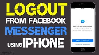 How to Logout from facebook messenger using your iphone?