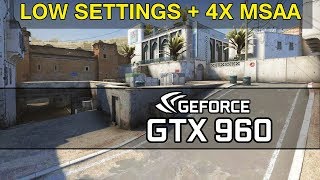 Counter Strike: Global Offensive - GTX 960 - FX 6300 - 8GB RAM - Low Settings + 4X MSAA - [Dust 2]