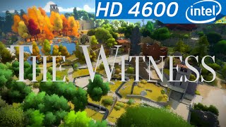 Intel HD Graphics 4600  PUEDE CORRER The witness En ultra?