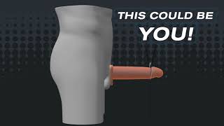 10" Silicone Hollow Extension — полый поясной фаллоимитатор