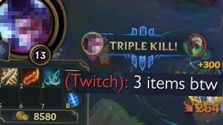 League of legends but I build like I would in Teamfight Tactics on Summoners Rift