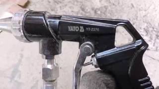 Пескоструйный пистолет с бачком, YATO YT 2376