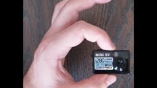 The World's Smallest Motion Detection MiniDV Camera Review And Instructions