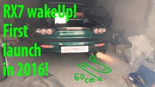 Разбудили зверя Mazda RX 7 после зимней спячики! First launch in 2016 year