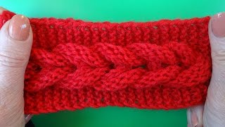 Knitting pattern Узор Коса вязание спицами 7
