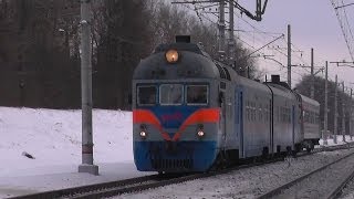 Дизель-поезд Д1-723 со служебным вагоном