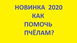 новинка 2020. как помочь пчелам. пчеловодство. пасека. пчеловодство для начинающих