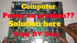 How to repair no power computer motherboard. power Supply troublessooting