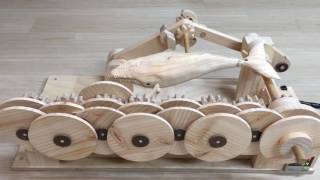 혹등고래 오토마타 - 업그레이드 1   Humpback whale  wood automata